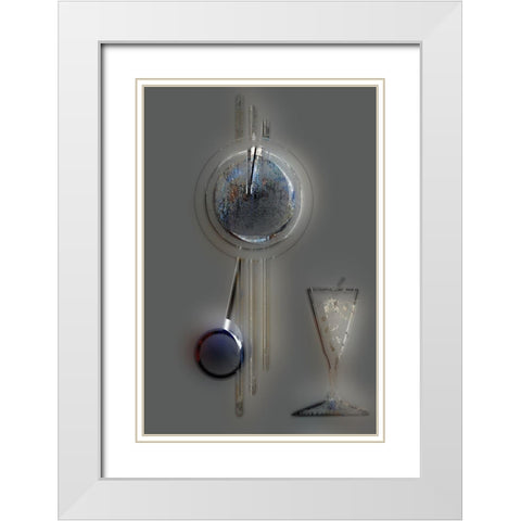 Afternoon Cocktail I White Modern Wood Framed Art Print with Double Matting by Bolokofsky, Ronald