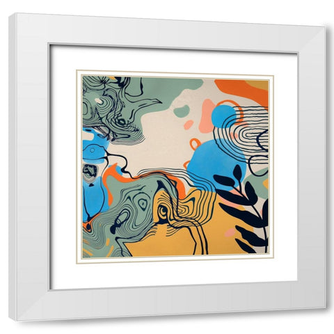 Boho Elements 100 White Modern Wood Framed Art Print with Double Matting by Bolokofsky, Ronald