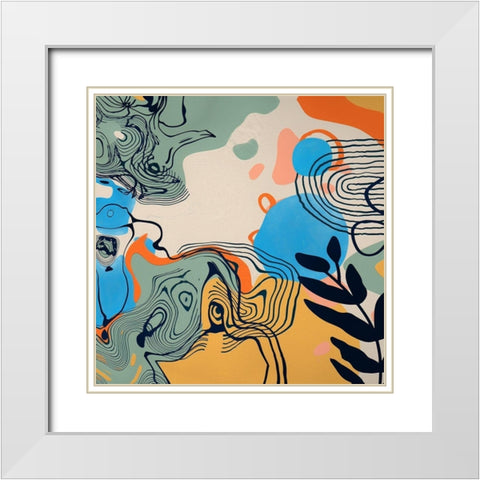 Boho Elements 100 White Modern Wood Framed Art Print with Double Matting by Bolokofsky, Ronald