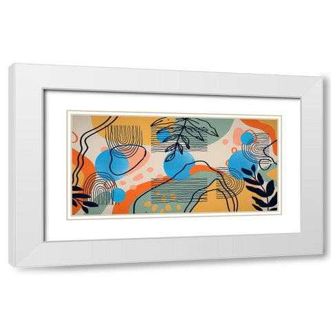Boho Elements 102 White Modern Wood Framed Art Print with Double Matting by Bolokofsky, Ronald