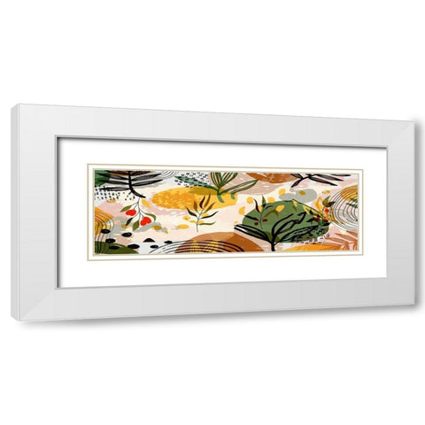 Botanical Collage I White Modern Wood Framed Art Print with Double Matting by Bolokofsky, Ronald