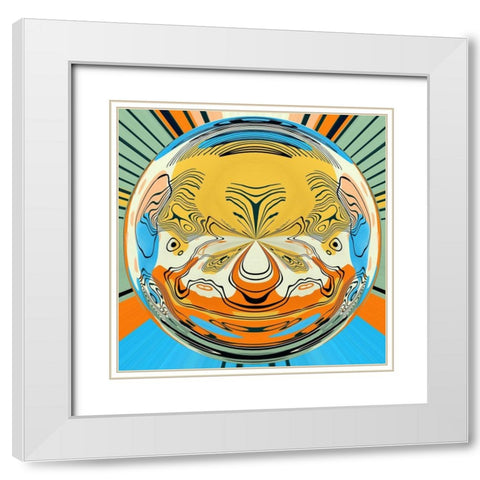Caught In a Bubble White Modern Wood Framed Art Print with Double Matting by Bolokofsky, Ronald
