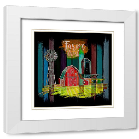 Farm Fresh 48 White Modern Wood Framed Art Print with Double Matting by Bolokofsky, Ronald