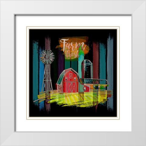 Farm Fresh 48 White Modern Wood Framed Art Print with Double Matting by Bolokofsky, Ronald