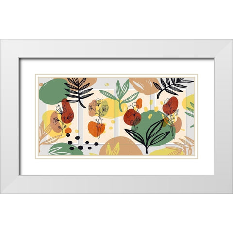 Garden Variety I White Modern Wood Framed Art Print with Double Matting by Bolokofsky, Ronald