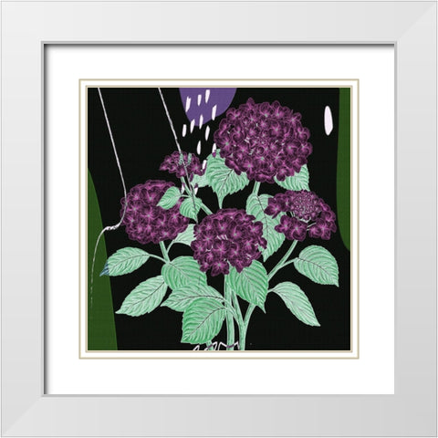 Hydrangea 692 White Modern Wood Framed Art Print with Double Matting by Bolokofsky, Ronald