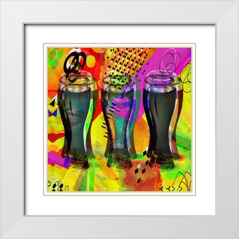Partyfest White Modern Wood Framed Art Print with Double Matting by Bolokofsky, Ronald