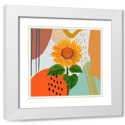 Revolving Around the Sun White Modern Wood Framed Art Print with Double Matting by Bolokofsky, Ronald
