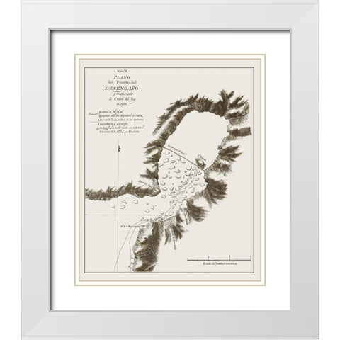 Disenchantment Bay Alaska - Espinosa y Tello 1802 White Modern Wood Framed Art Print with Double Matting by Espinosa