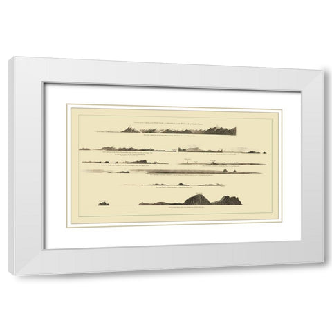 Alaska Alaska - Nicol 1785 White Modern Wood Framed Art Print with Double Matting by Nicol