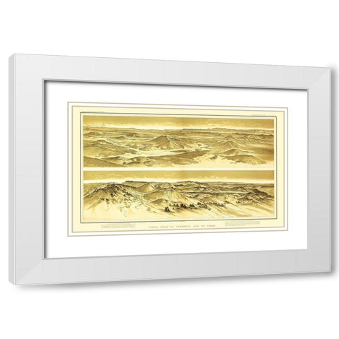 Grand Canyon, Mt Trumbull Mt Emma Arizona White Modern Wood Framed Art Print with Double Matting by Bien