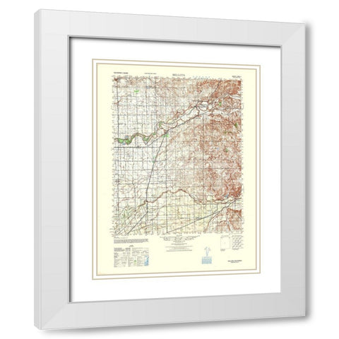 Bellota Sheet - US Army 1942 White Modern Wood Framed Art Print with Double Matting by US Army