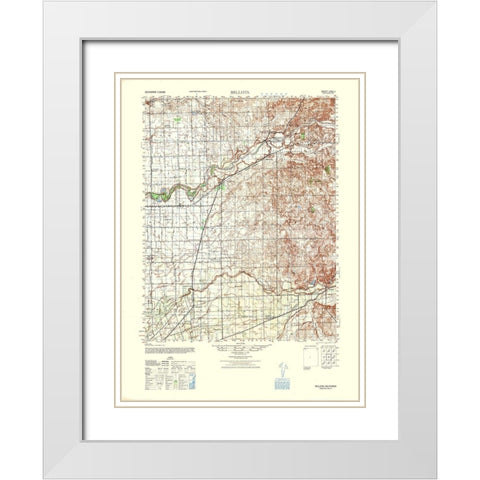 Bellota Sheet - US Army 1942 White Modern Wood Framed Art Print with Double Matting by US Army