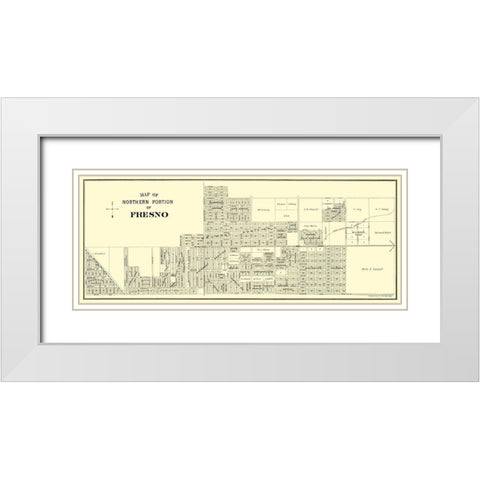 Fresno, Northern California Landowner - Thomas White Modern Wood Framed Art Print with Double Matting by Thomas