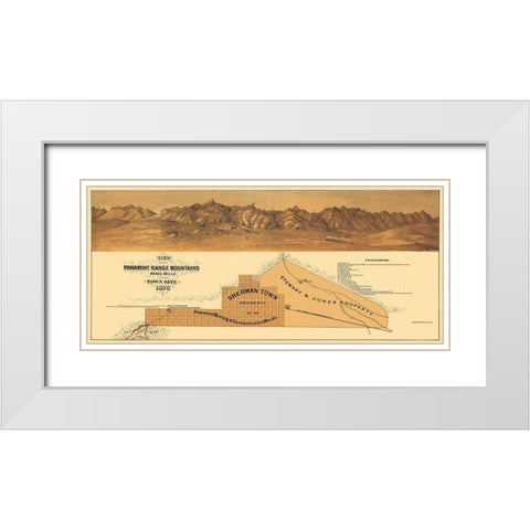 Panamint Range Mountains California - Britton White Modern Wood Framed Art Print with Double Matting by Britton