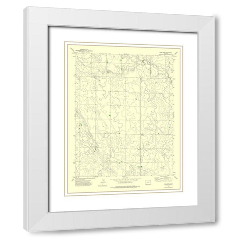 Lone Star Colorado Quad - USGS 1972 White Modern Wood Framed Art Print with Double Matting by USGS