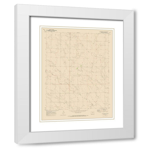 South East Matheson Colorado Quad - USGS 1970 White Modern Wood Framed Art Print with Double Matting by USGS