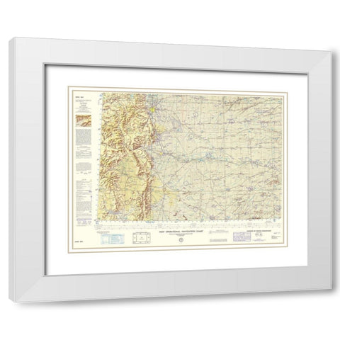 Sangre De Cristo Mountains Colorado Sheet White Modern Wood Framed Art Print with Double Matting by USAF