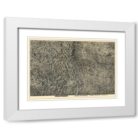 Colorado Colorado Sheet - McConnell 1894 White Modern Wood Framed Art Print with Double Matting by McConnell
