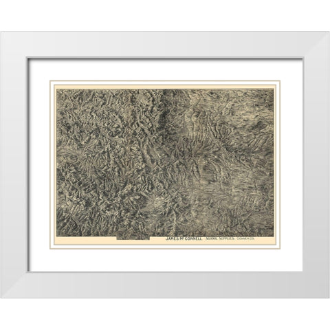 Colorado Colorado Sheet - McConnell 1894 White Modern Wood Framed Art Print with Double Matting by McConnell