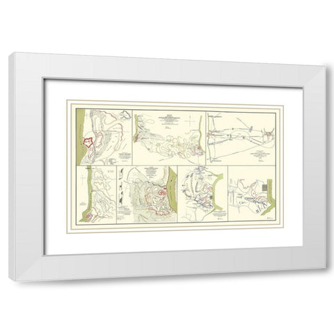 Fort Donelson Fort Henry Tennessee - McPherson White Modern Wood Framed Art Print with Double Matting by McPherson