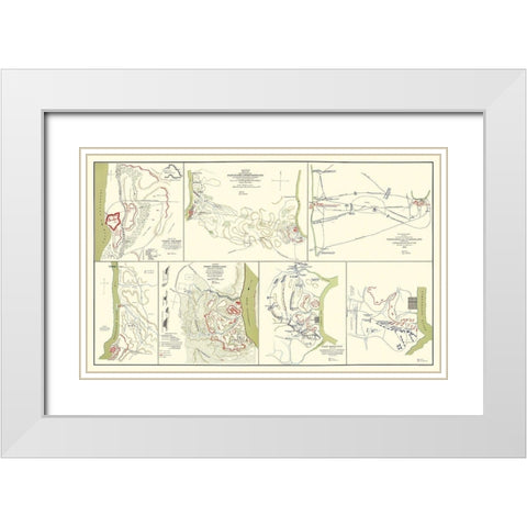 Fort Donelson Fort Henry Tennessee - McPherson White Modern Wood Framed Art Print with Double Matting by McPherson