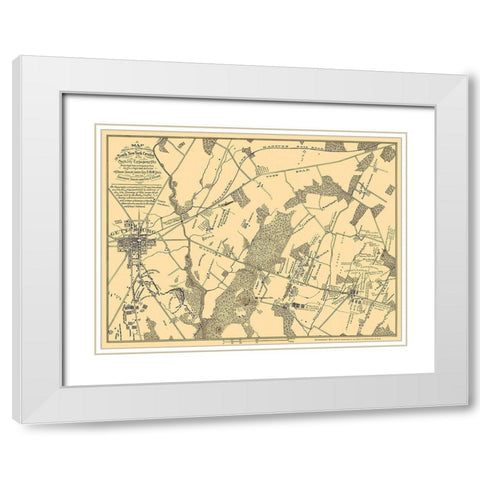 Tenth New York Cavalry - Stuart 1863 White Modern Wood Framed Art Print with Double Matting by Stuart