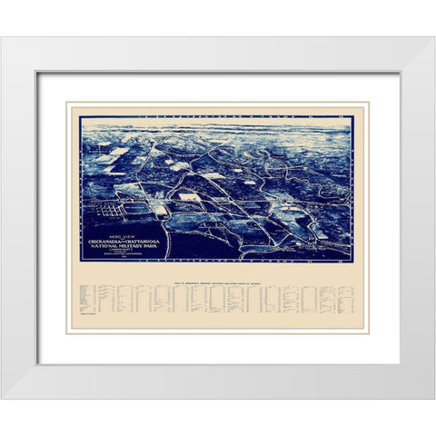 Chickamauga Chattanooga National Military Park White Modern Wood Framed Art Print with Double Matting by Shutting