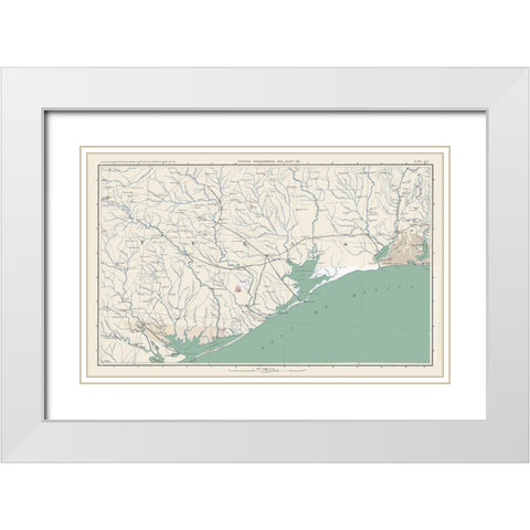 East Texas Theatre of War - Lamont 1894 White Modern Wood Framed Art Print with Double Matting by Lamont