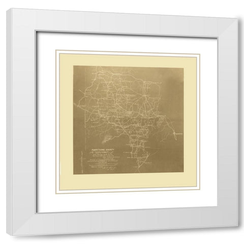 Cobb County Georgia - Finegan 1864  White Modern Wood Framed Art Print with Double Matting by Finegan