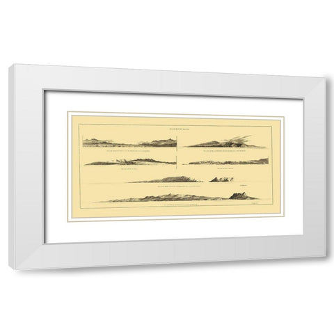 Sandwich Islands or Hawaii - Robinson 1798 White Modern Wood Framed Art Print with Double Matting by Robinson