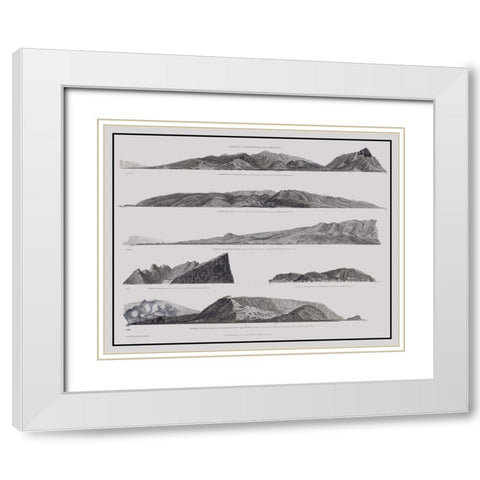Hawaii, Other Islands Coast - Robinson 1798 White Modern Wood Framed Art Print with Double Matting by Robinson