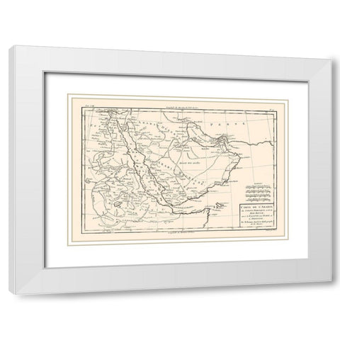 Egypt Arabia - Bonne White Modern Wood Framed Art Print with Double Matting by Bonne