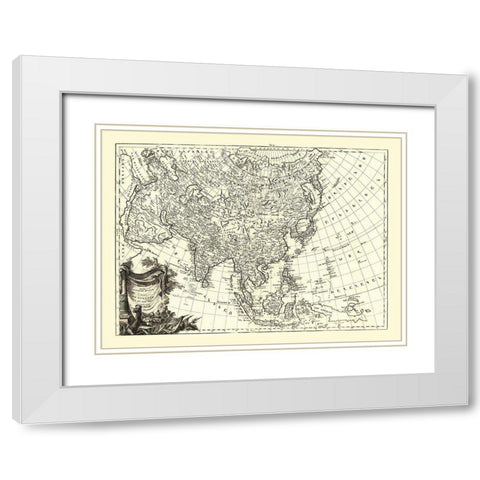 Asia - Endasian 1787 White Modern Wood Framed Art Print with Double Matting by Endasian