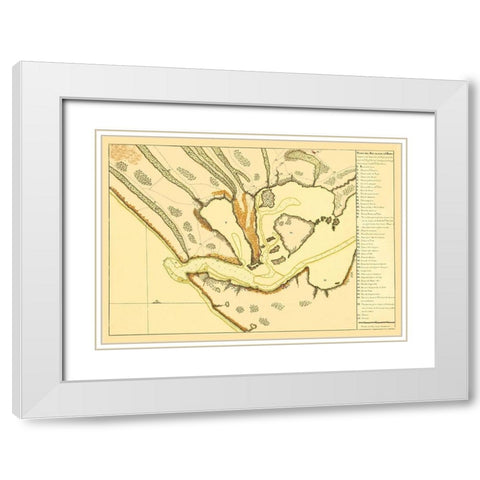 Rio Grande El San Pedro Brazil - Garzia 1760 White Modern Wood Framed Art Print with Double Matting by Garzia