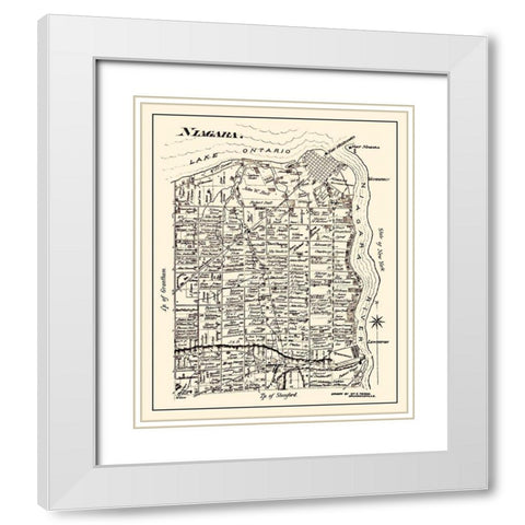 Niagara on Lake Ontario Landowner Canada White Modern Wood Framed Art Print with Double Matting by Tench