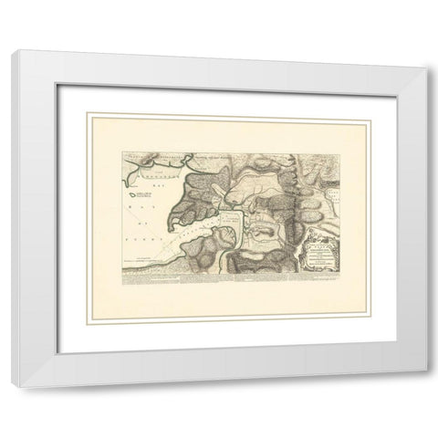 Shegnekto Bay French Forts and Settlements White Modern Wood Framed Art Print with Double Matting by JEFFREYS