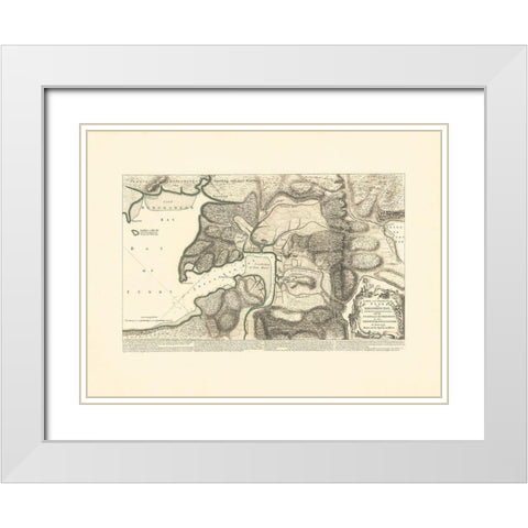 Shegnekto Bay French Forts and Settlements White Modern Wood Framed Art Print with Double Matting by JEFFREYS