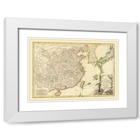 Empire of China - Bonne White Modern Wood Framed Art Print with Double Matting by Bonne