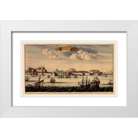 Corfu Greece - Fare 1600 White Modern Wood Framed Art Print with Double Matting by Fare
