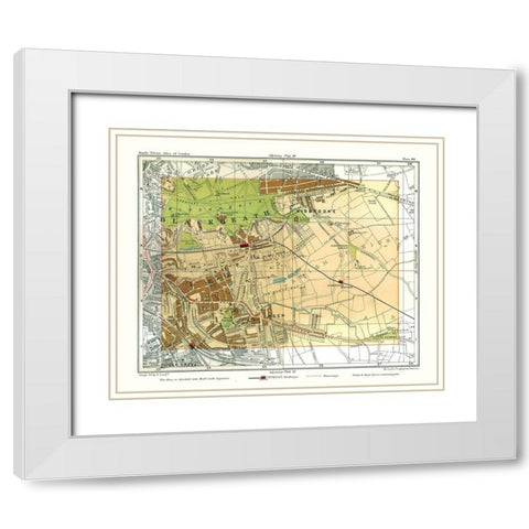 Blackheath London England - Philip 1904 White Modern Wood Framed Art Print with Double Matting by Philip