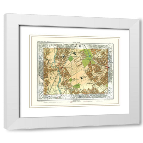 Wandsworth Common London England - Philip 1904 White Modern Wood Framed Art Print with Double Matting by Philip