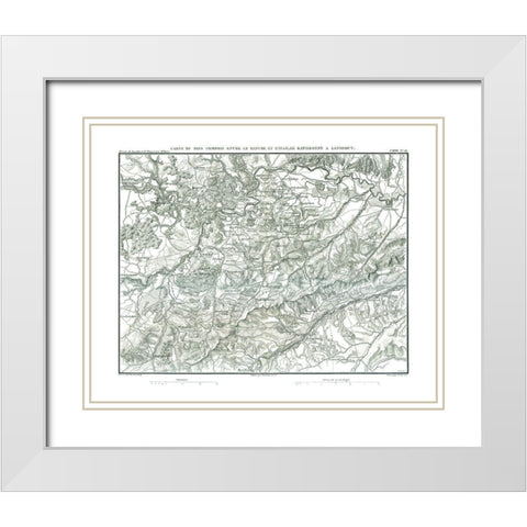 Europe Germany - Thiers 1866 White Modern Wood Framed Art Print with Double Matting by Thiers