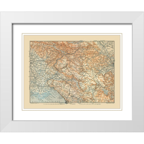 Europe Julische Alpen Region Slovenia Italy White Modern Wood Framed Art Print with Double Matting by Baedeker