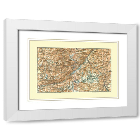 Europe Pizzo Bernina Switzerland Italy White Modern Wood Framed Art Print with Double Matting by Guida D''Italia