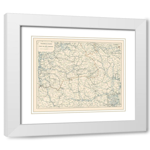 Eastern Europe - Baedeker 1896 White Modern Wood Framed Art Print with Double Matting by Baedeker