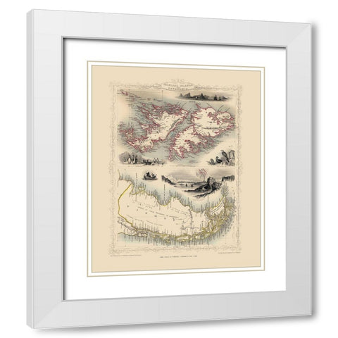 Falkland Islands Patagonia South America White Modern Wood Framed Art Print with Double Matting by Tallis