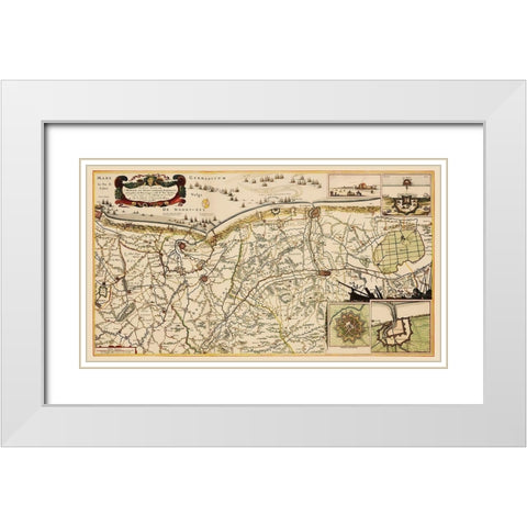 Benelux Flanders Coastal Region Belgium White Modern Wood Framed Art Print with Double Matting by Visscher