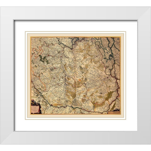 Benelux Flemish Brabant Flanders Belgium White Modern Wood Framed Art Print with Double Matting by Visscher