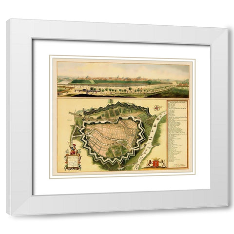 Eastern Europe Gdansk Poland Panoramic White Modern Wood Framed Art Print with Double Matting by Willer